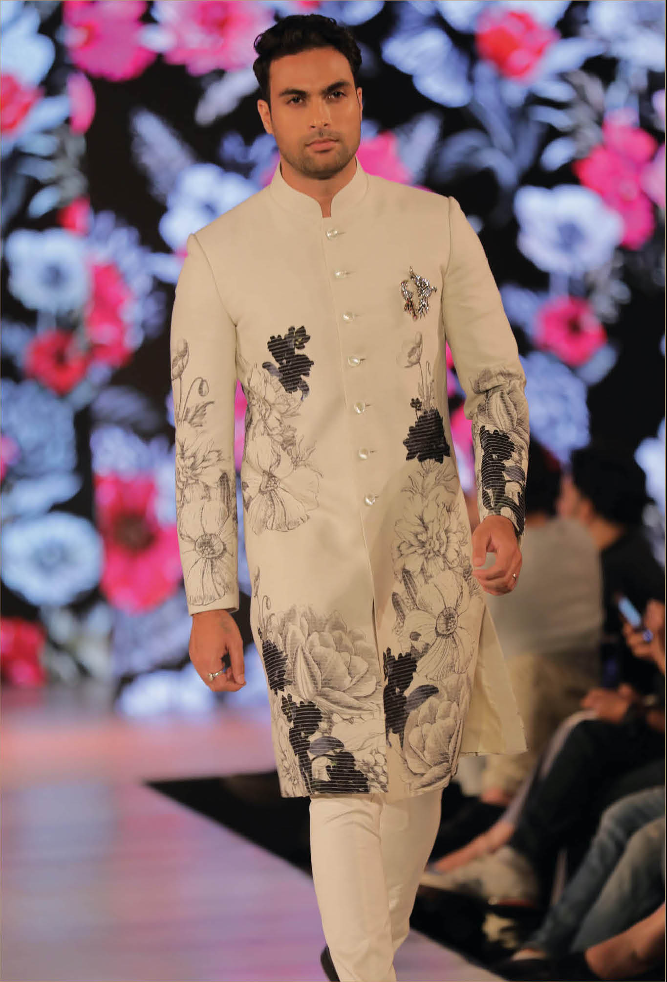 Printed sherwani deals for mens