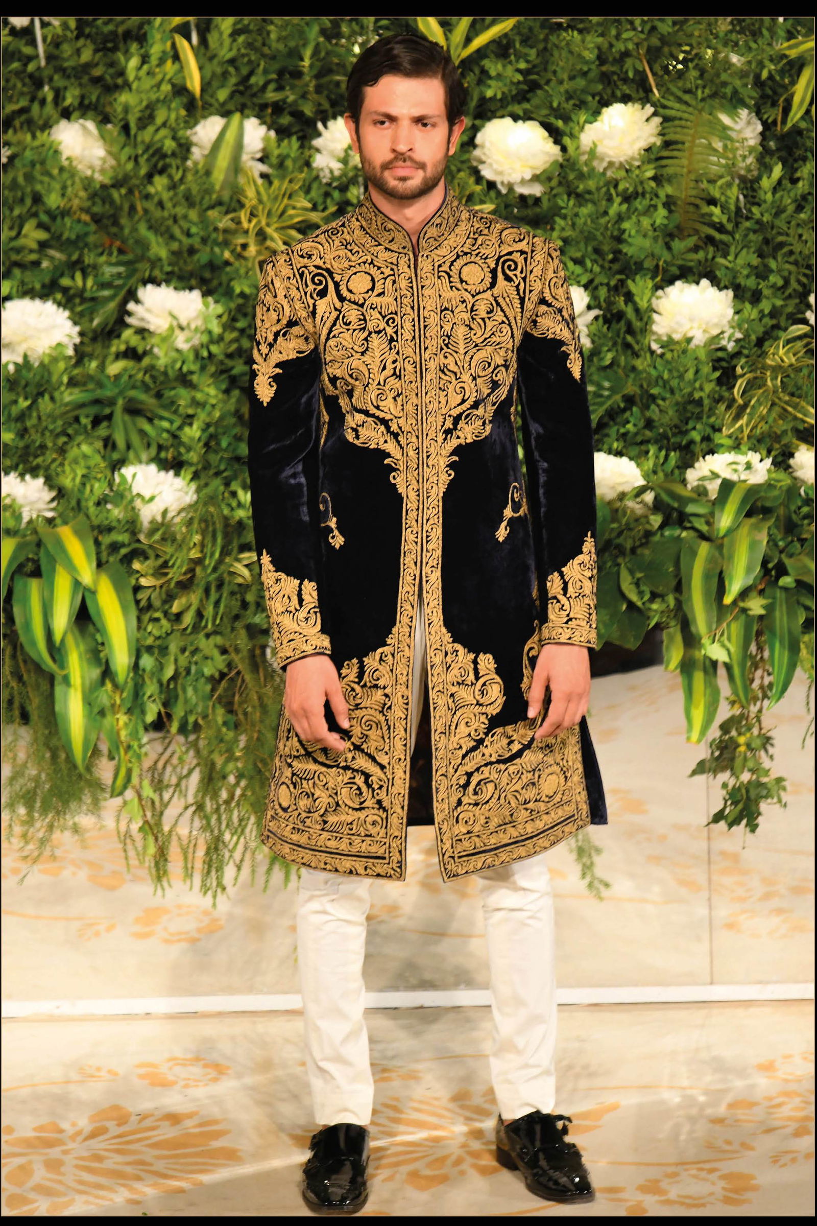 Velvet sherwani hotsell